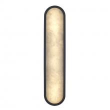 Trans Globe LED-22652 BK - 22' ALABASTER CIRCLR SCONCE-BK